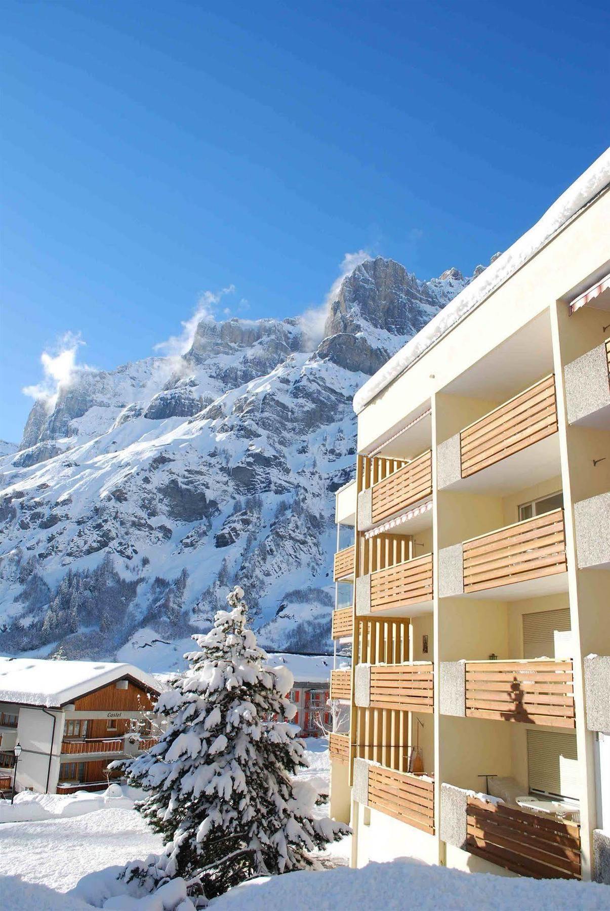 Ferienwohnung Haus Cristal Leukerbad Exterior foto